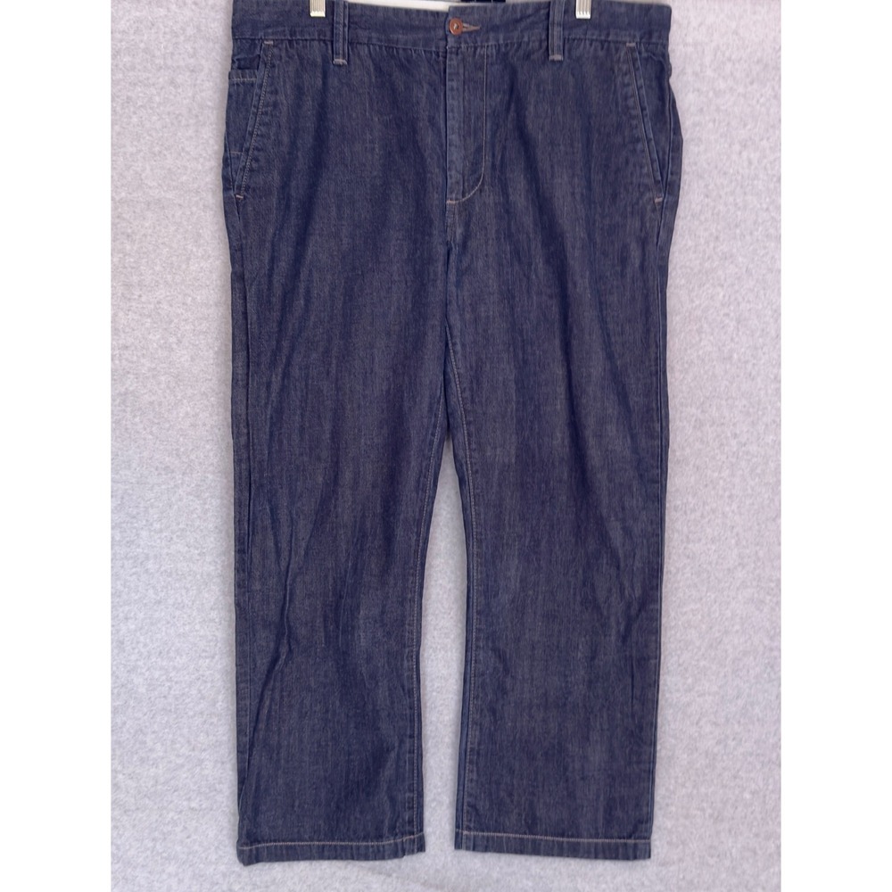 Levi's 1853 Denim Jeans Mens 36x26 fit Indigo Blue Straight Leg Dark Wash Pants